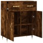 vidaXL Aparador de madera de ingeniería roble ahumado 69,5x34x90 cm vidaXL Aparador de madera de ingeniería roble ahumado 69,5x34x90 cm
