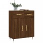 vidaXL Aparador de madera de ingeniería marrón roble 69,5x34x90 cm vidaXL Aparador de madera de ingeniería marrón roble 69,5x34x90 cm