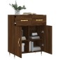 vidaXL Aparador de madera de ingeniería marrón roble 69,5x34x90 cm vidaXL Aparador de madera de ingeniería marrón roble 69,5x34x90 cm