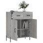 vidaXL Aparador de madera de ingeniería gris Sonoma 69,5x34x90 cm vidaXL Aparador de madera de ingeniería gris Sonoma 69,5x34x90 cm
