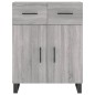 vidaXL Aparador de madera de ingeniería gris Sonoma 69,5x34x90 cm
