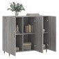 vidaXL Aparador de madera de ingeniería gris Sonoma 90x34x80 cm vidaXL Aparador de madera de ingeniería gris Sonoma 90x34x80 cm