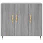 vidaXL Aparador de madera de ingeniería gris Sonoma 90x34x80 cm vidaXL Aparador de madera de ingeniería gris Sonoma 90x34x80 cm