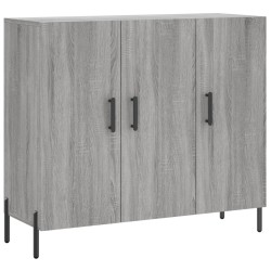 vidaXL Aparador de madera de ingeniería gris Sonoma 90x34x80 cm