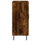 vidaXL Aparador de madera de ingeniería roble ahumado 90x34x80 cm