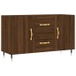 vidaXL Aparador de madera de ingeniería roble marrón 100x36x60 cm vidaXL Aparador de madera de ingeniería roble marrón 100x36x60 cm