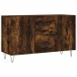 vidaXL Aparador madera de ingeniería roble ahumado 100x36x60 cm vidaXL Aparador madera de ingeniería roble ahumado 100x36x60 cm