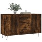 vidaXL Aparador madera de ingeniería roble ahumado 100x36x60 cm vidaXL Aparador madera de ingeniería roble ahumado 100x36x60 cm