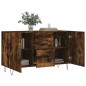 vidaXL Aparador madera de ingeniería roble ahumado 100x36x60 cm vidaXL Aparador madera de ingeniería roble ahumado 100x36x60 cm
