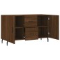vidaXL Aparador de madera de ingeniería roble marrón 100x36x60 cm vidaXL Aparador de madera de ingeniería roble marrón 100x36x60 cm