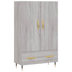 vidaXL Aparador alto madera de ingeniería gris Sonoma 69,5x31x115 cm