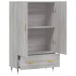 vidaXL Aparador alto madera de ingeniería gris Sonoma 69,5x31x115 cm vidaXL Aparador alto madera de ingeniería gris Sonoma 69,5x31x115 cm