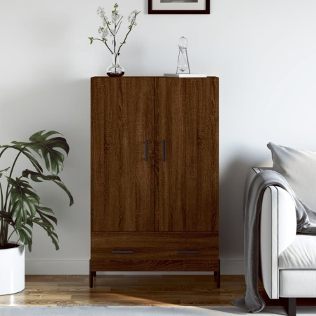 vidaXL Aparador alto madera de ingeniería roble marrón 69,5x31x115 cm