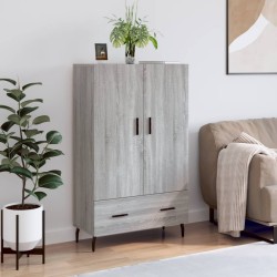 vidaXL Aparador alto madera de ingeniería gris Sonoma 69,5x31x115 cm