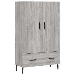 vidaXL Aparador alto madera de ingeniería gris Sonoma 69,5x31x115 cm