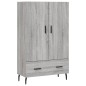 vidaXL Aparador alto madera de ingeniería gris Sonoma 69,5x31x115 cm