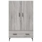 vidaXL Aparador alto madera de ingeniería gris Sonoma 69,5x31x115 cm