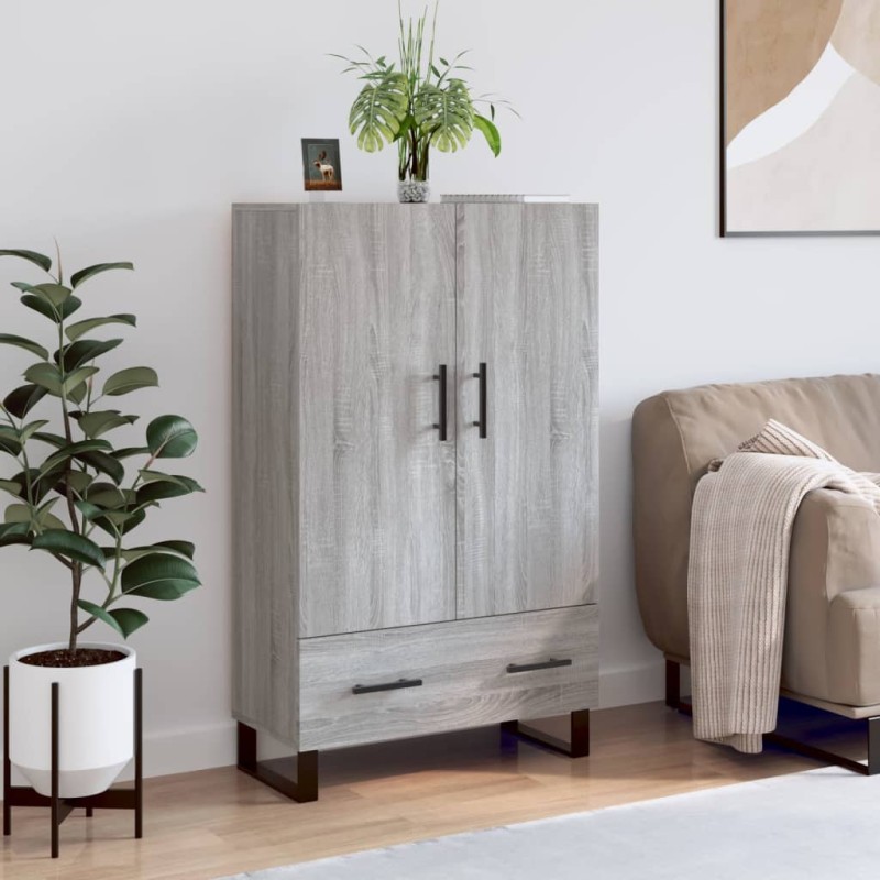 vidaXL Aparador alto madera de ingeniería gris Sonoma 69,5x31x115 cm vidaXL Aparador alto madera de ingeniería gris Sonoma 69,5x31x115 cm