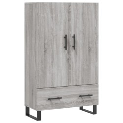 vidaXL Aparador alto madera de ingeniería gris Sonoma 69,5x31x115 cm