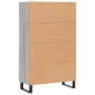 vidaXL Aparador alto madera de ingeniería gris Sonoma 69,5x31x115 cm vidaXL Aparador alto madera de ingeniería gris Sonoma 69,5x31x115 cm