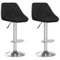 vidaXL Taburetes de cocina 2 unidades cuero sintético negro vidaXL Taburetes de cocina 2 unidades cuero sintético negro