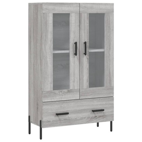 vidaXL Aparador alto madera de ingeniería gris Sonoma 69,5x31x115 cm