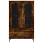 vidaXL Aparador alto madera de ingeniería roble ahumado 69,5x31x115 cm