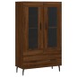 vidaXL Aparador alto madera de ingeniería roble marrón 69,5x31x115 cm