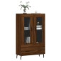 vidaXL Aparador alto madera de ingeniería roble marrón 69,5x31x115 cm