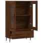 vidaXL Aparador alto madera de ingeniería roble marrón 69,5x31x115 cm