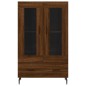 vidaXL Aparador alto madera de ingeniería roble marrón 69,5x31x115 cm