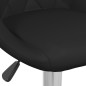 vidaXL Taburetes de cocina 2 unidades cuero sintético negro vidaXL Taburetes de cocina 2 unidades cuero sintético negro