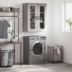 vidaXL Armario de pared gris Sonoma 69,5x34x90 cm