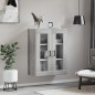 vidaXL Armario de pared gris Sonoma 69,5x34x90 cm