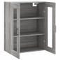 vidaXL Armario de pared gris Sonoma 69,5x34x90 cm