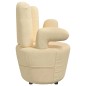 vidaXL Sillón con forma de mano de terciopelo crema