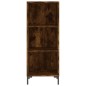 vidaXL Aparador de madera de ingeniería roble ahumado 34,5x32,5x90 cm vidaXL Aparador de madera de ingeniería roble ahumado 34,5x32,5x90 cm
