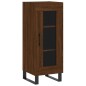 vidaXL Aparador madera de ingeniería marrón roble 34,5x34x90 cm vidaXL Aparador madera de ingeniería marrón roble 34,5x34x90 cm