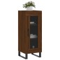 vidaXL Aparador madera de ingeniería marrón roble 34,5x34x90 cm vidaXL Aparador madera de ingeniería marrón roble 34,5x34x90 cm