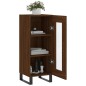 vidaXL Aparador madera de ingeniería marrón roble 34,5x34x90 cm vidaXL Aparador madera de ingeniería marrón roble 34,5x34x90 cm