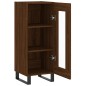 vidaXL Aparador madera de ingeniería marrón roble 34,5x34x90 cm vidaXL Aparador madera de ingeniería marrón roble 34,5x34x90 cm