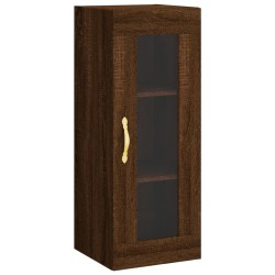 vidaXL Armario de pared marrón roble 34,5x34x90 cm
