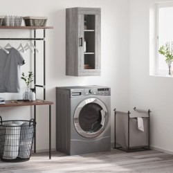 vidaXL Armario de pared gris Sonoma 34,5x34x90 cm