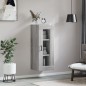vidaXL Armario de pared gris Sonoma 34,5x34x90 cm