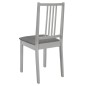 vidaXL Sillas de comedor con cojines de madera maciza gris 4 unidades vidaXL Sillas de comedor con cojines de madera maciza gris 4 unidades