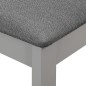 vidaXL Sillas de comedor con cojines de madera maciza gris 4 unidades vidaXL Sillas de comedor con cojines de madera maciza gris 4 unidades
