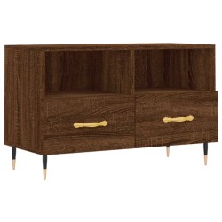 vidaXL Mueble para TV madera contrachapada roble marrón 80x36x50 cm