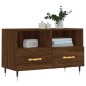 vidaXL Mueble para TV madera contrachapada roble marrón 80x36x50 cm