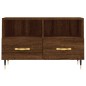 vidaXL Mueble para TV madera contrachapada roble marrón 80x36x50 cm