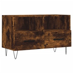 vidaXL Mueble para TV madera contrachapada roble ahumado 80x36x50 cm